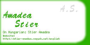 amadea stier business card